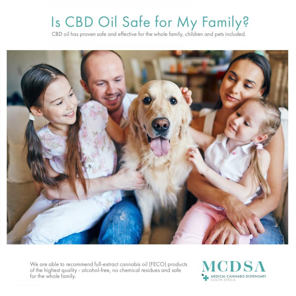 CBD oil is safe for children, pets and the whole family